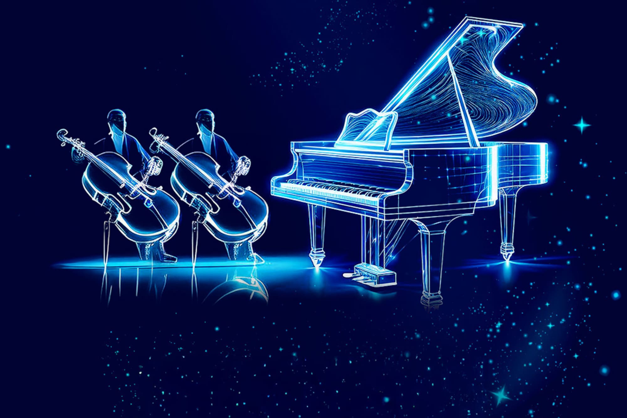 a group of people playing instruments