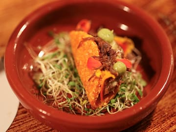 a taco in a bowl