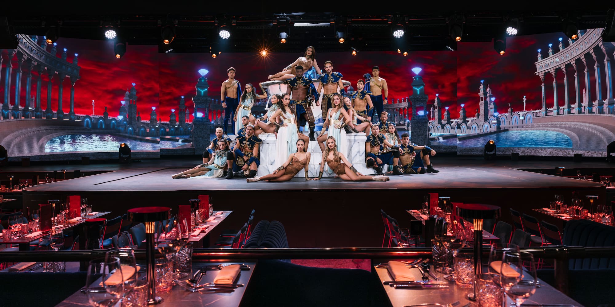 a group of people on a stage