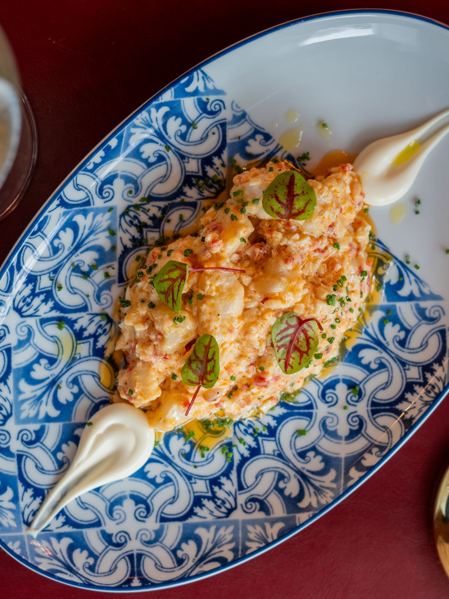 a plate of food on a table