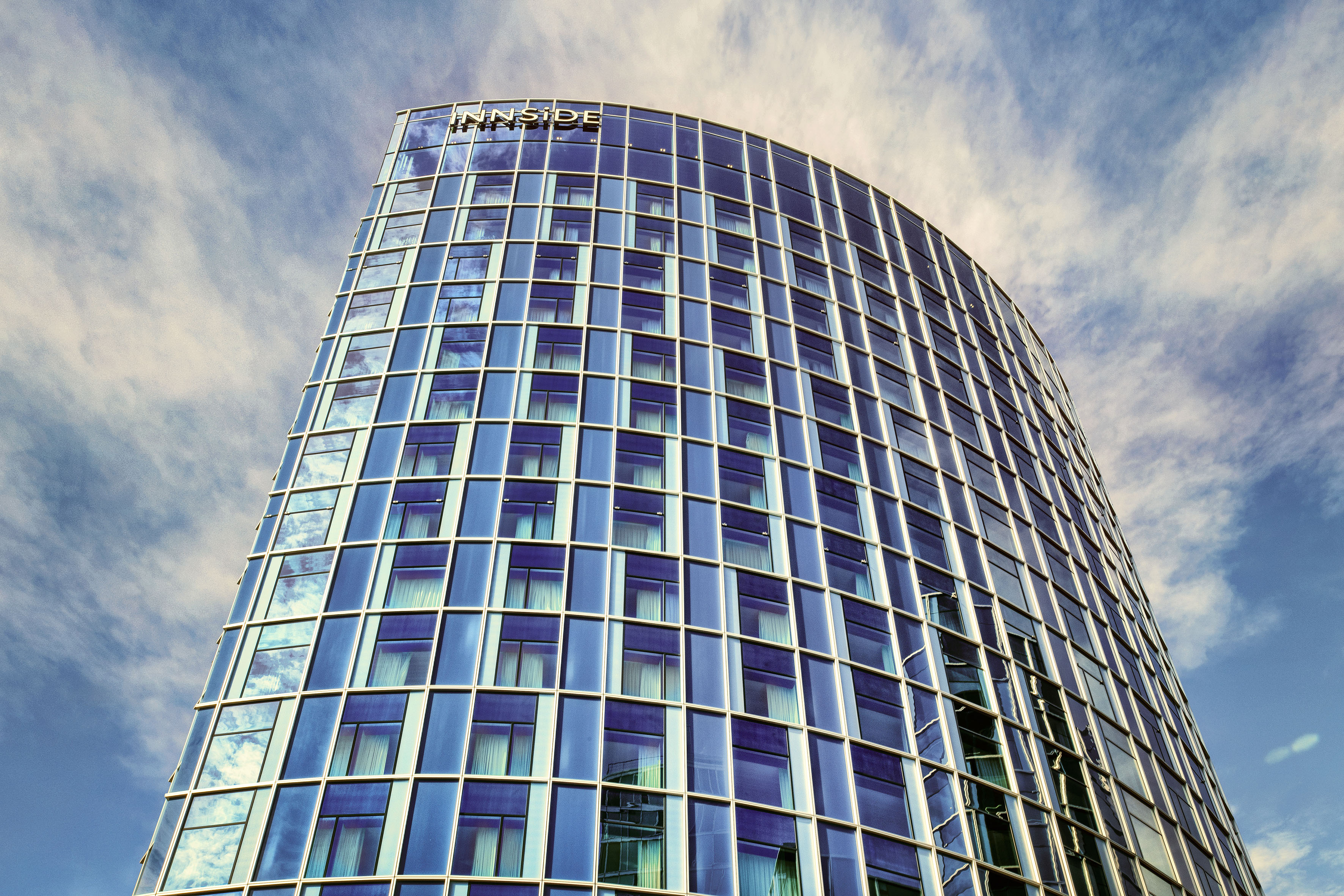 a tall building with many windows