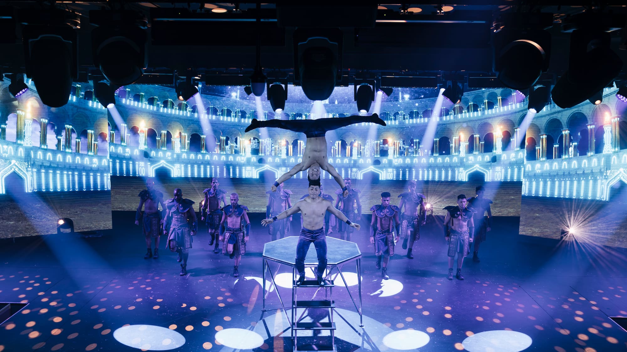 a group of people on a stage