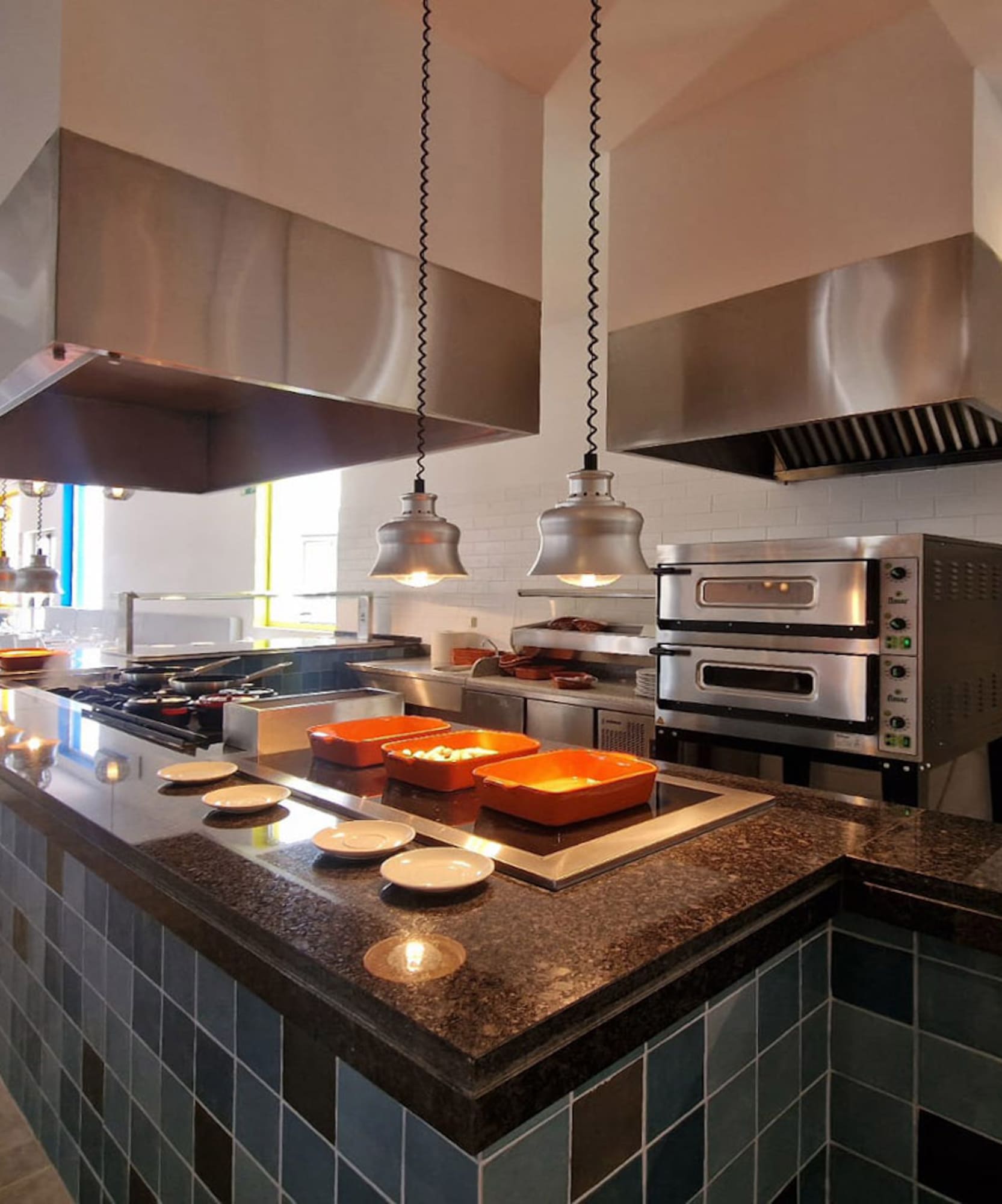 a kitchen with stainless steel appliances