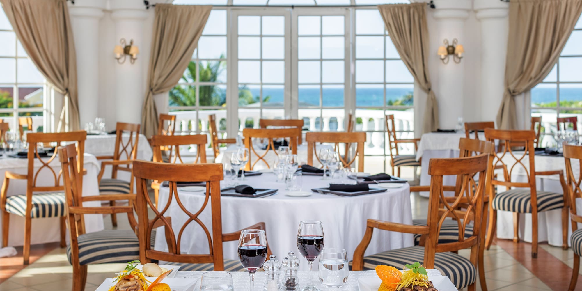 a table set for a meal