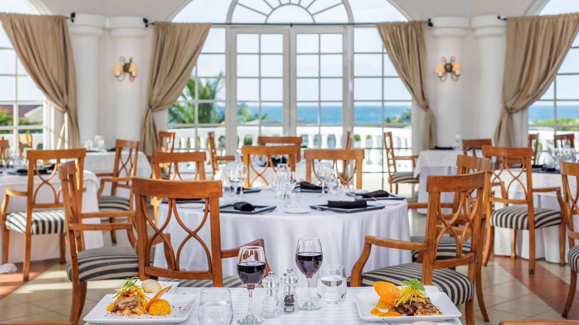 a table set for a meal