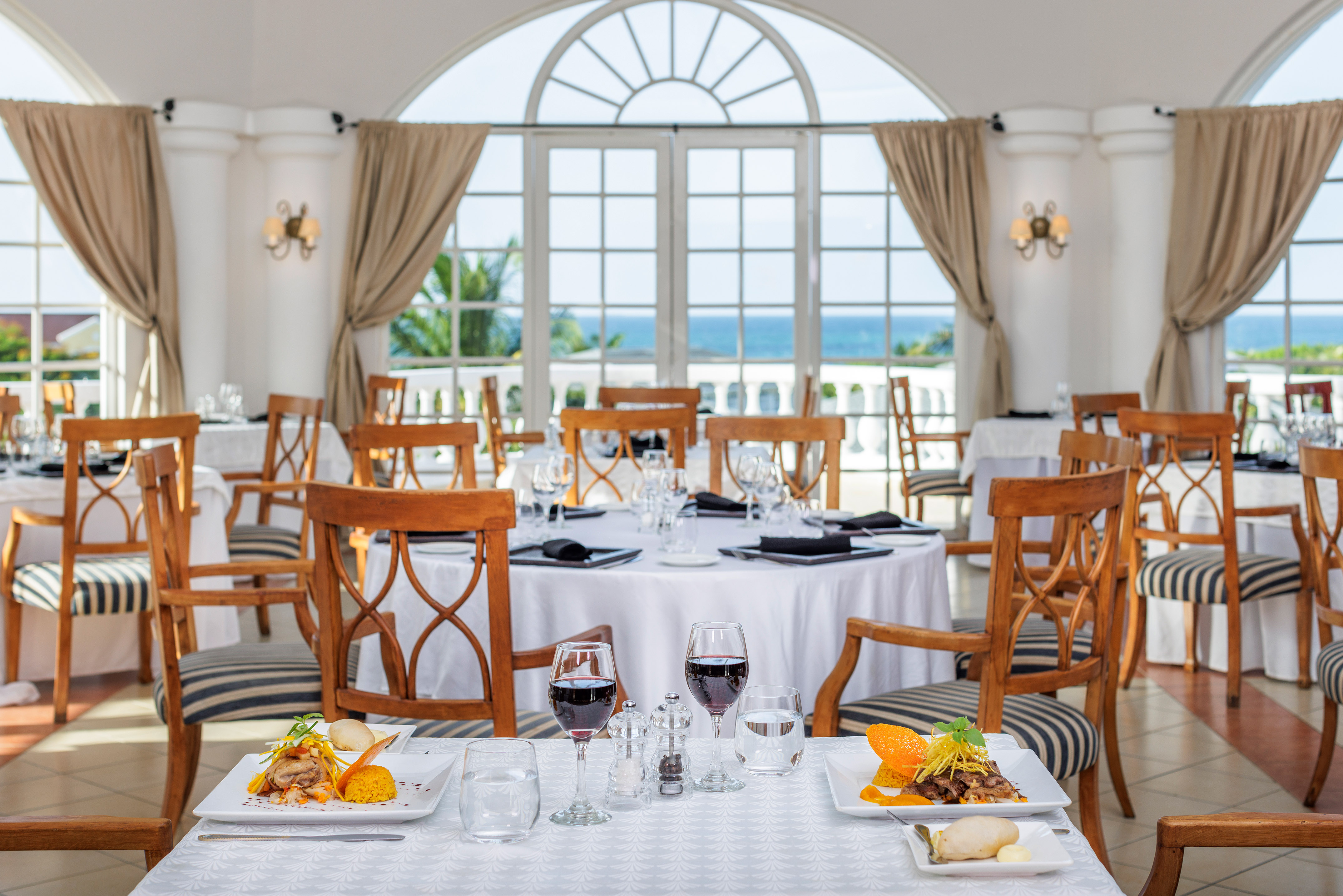 a table set for a meal