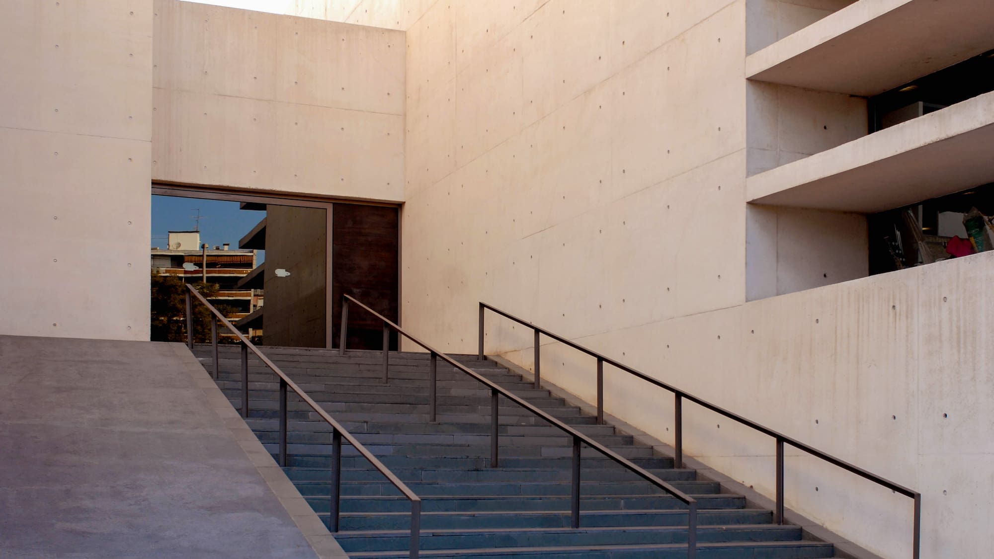 stairs leading up to a building