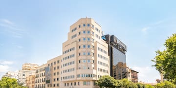 a building with many windows