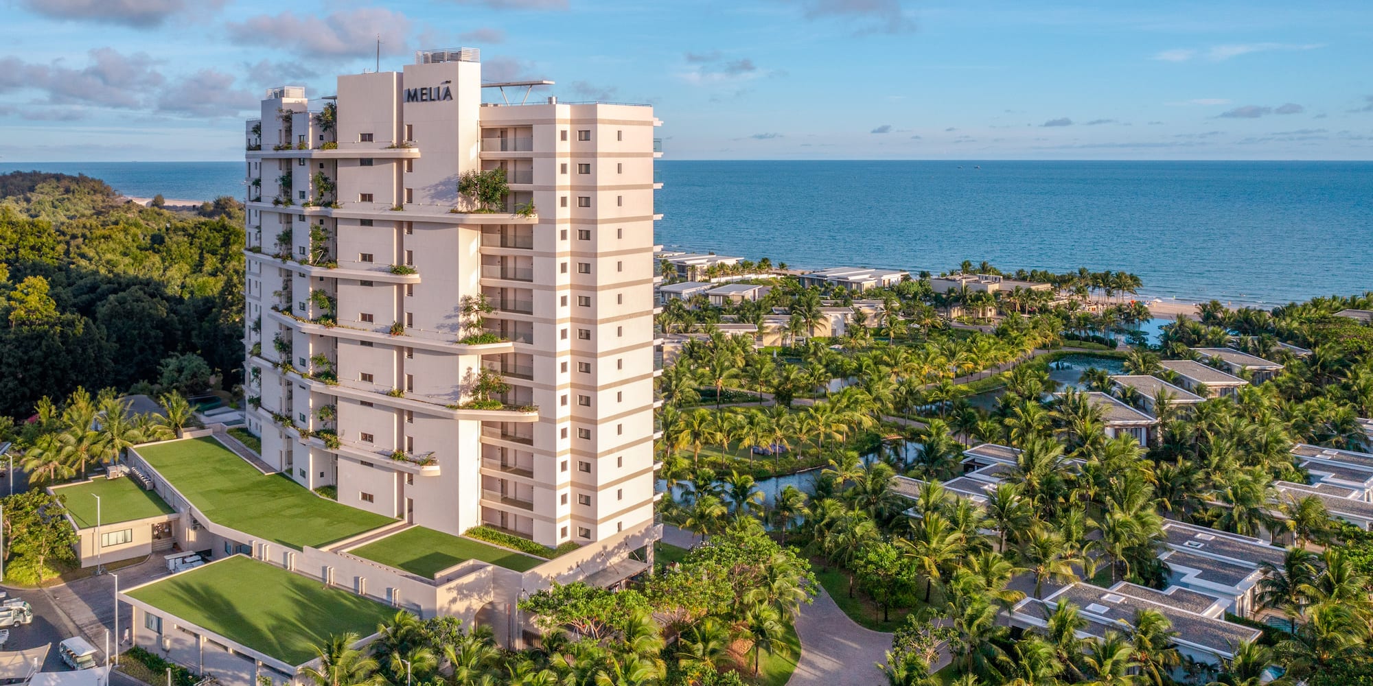 a building near the water