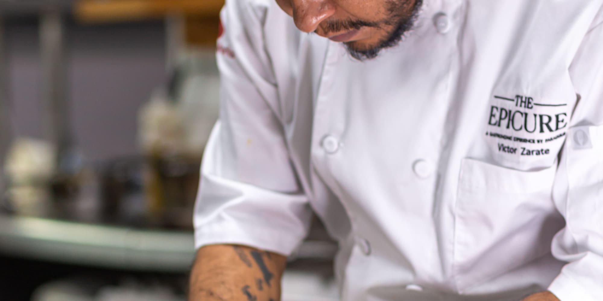 a man in a chef's uniform