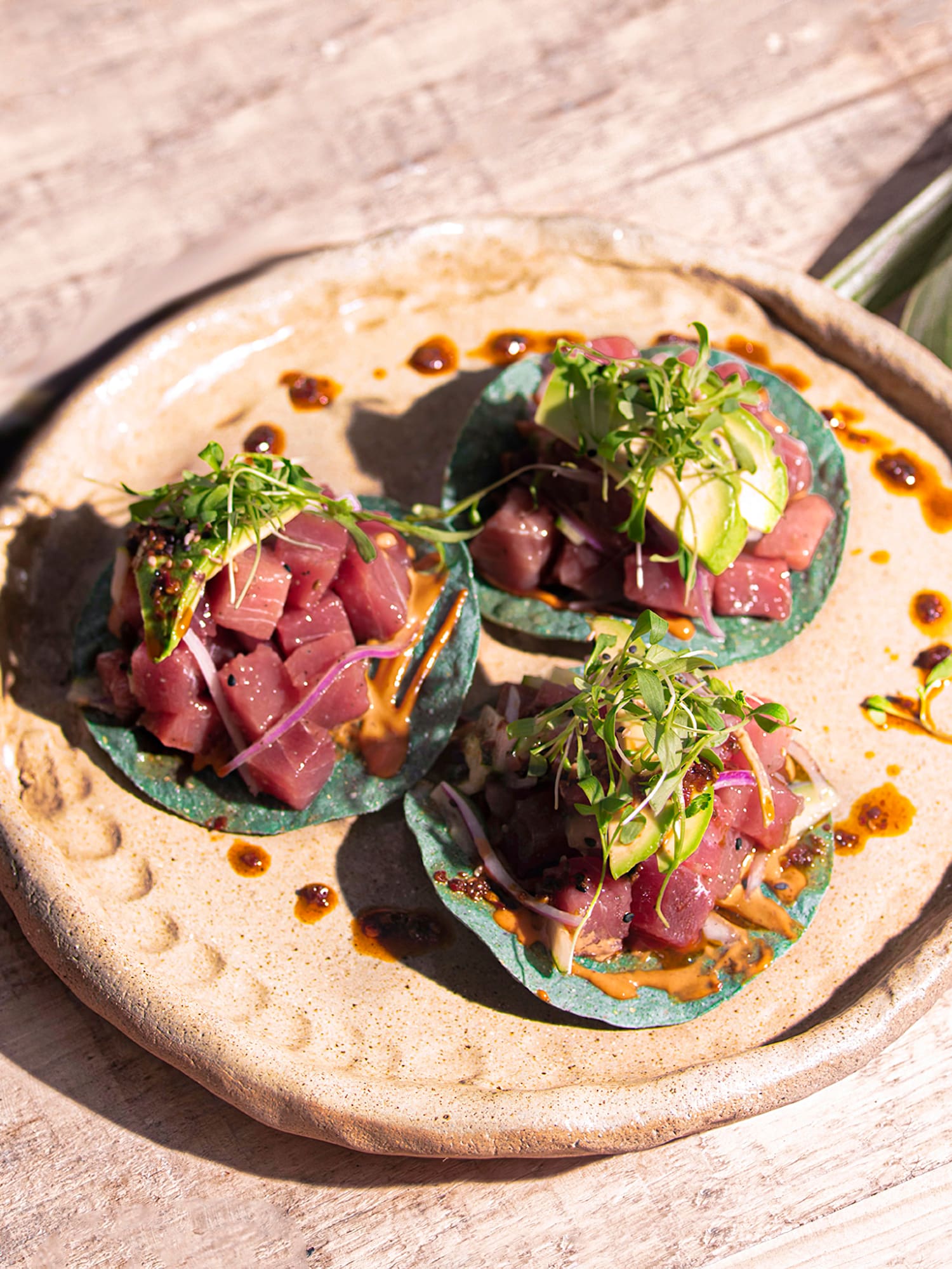 a plate of food on a table