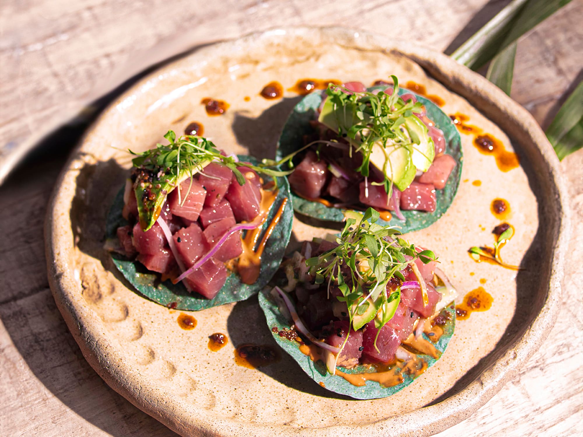 a plate of food on a table
