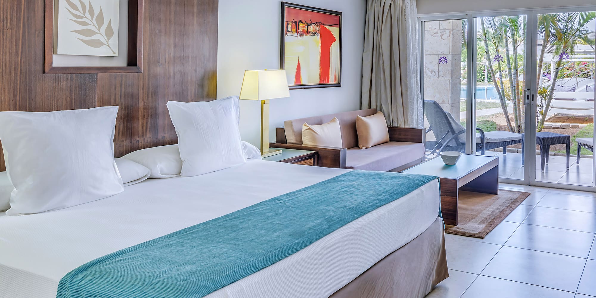 a room with a bed and a couch