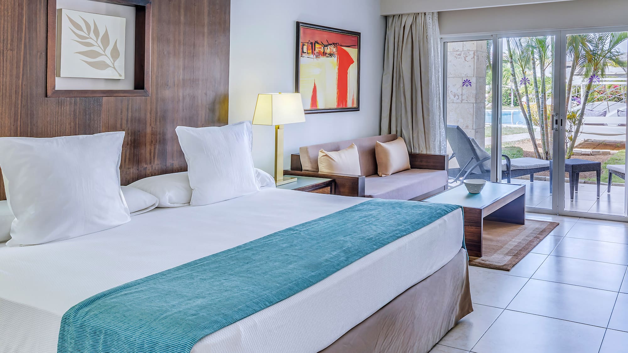 a room with a bed and a couch