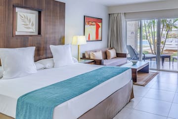 a room with a bed and a couch