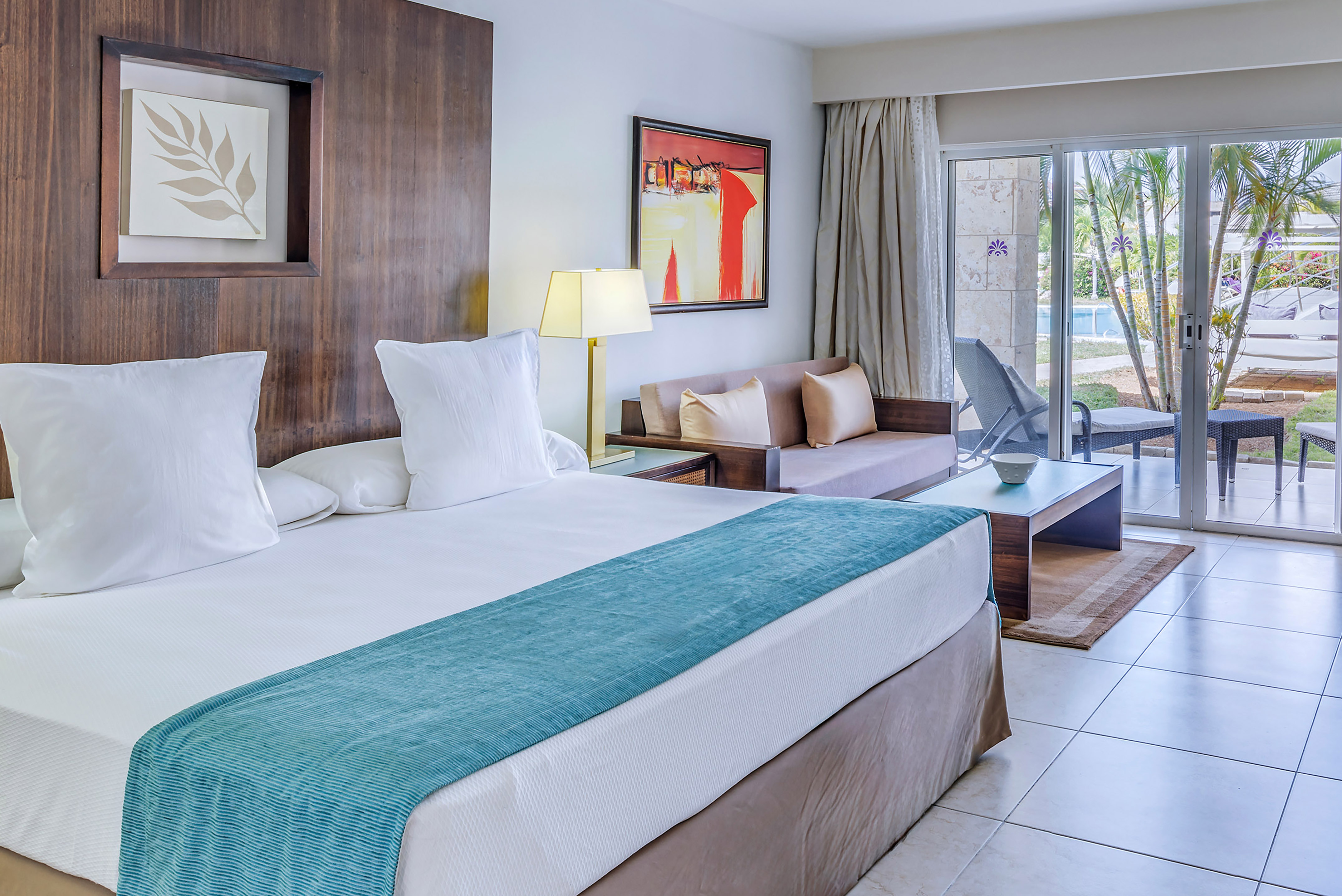 a room with a bed and a couch