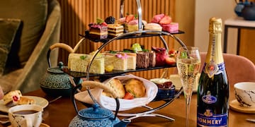 a tea set with a teapot and a teapot and a teapot and a teapot