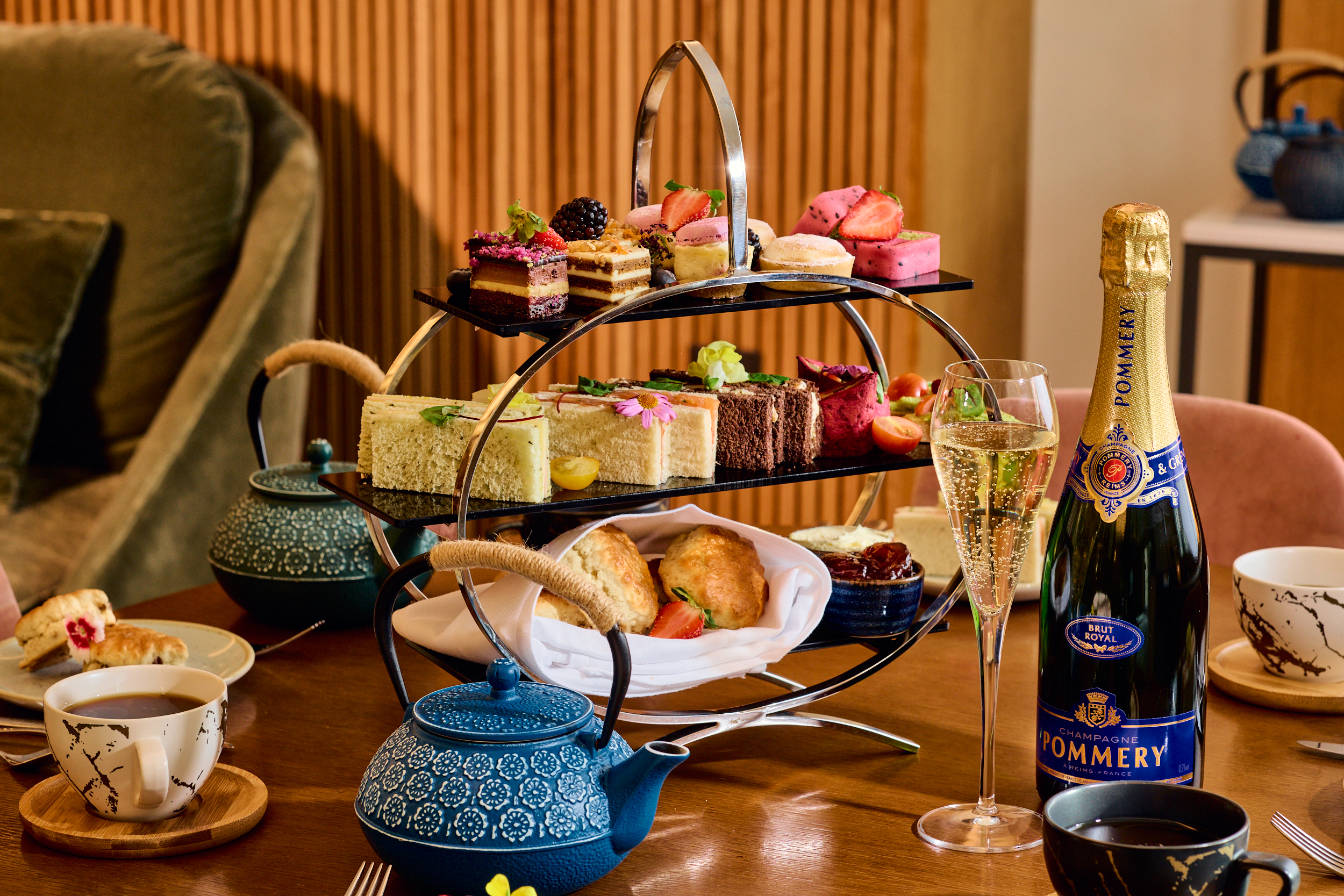 a tea set with a teapot and a teapot and a teapot and a teapot
