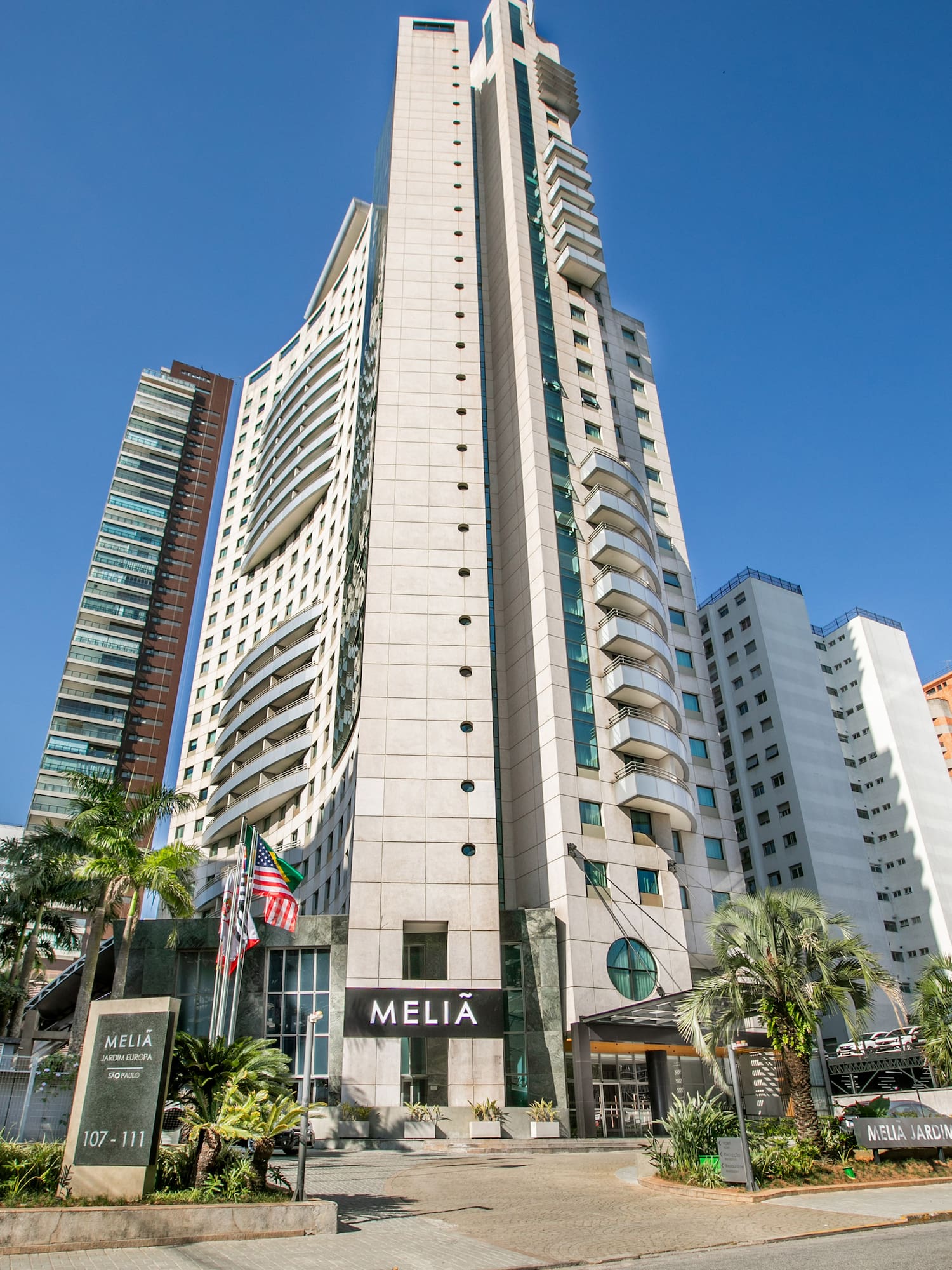 a tall building with many windows