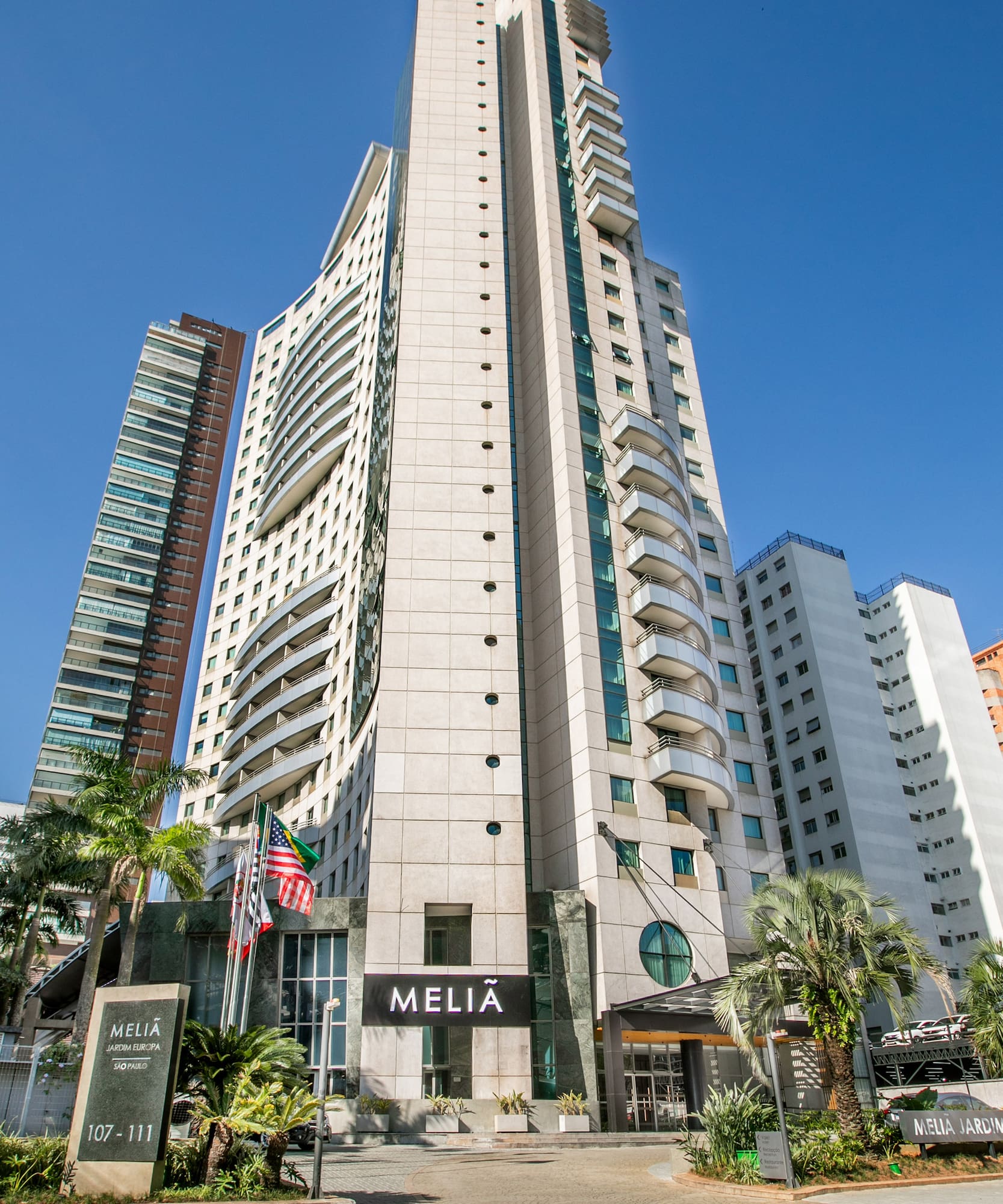 a tall building with many windows