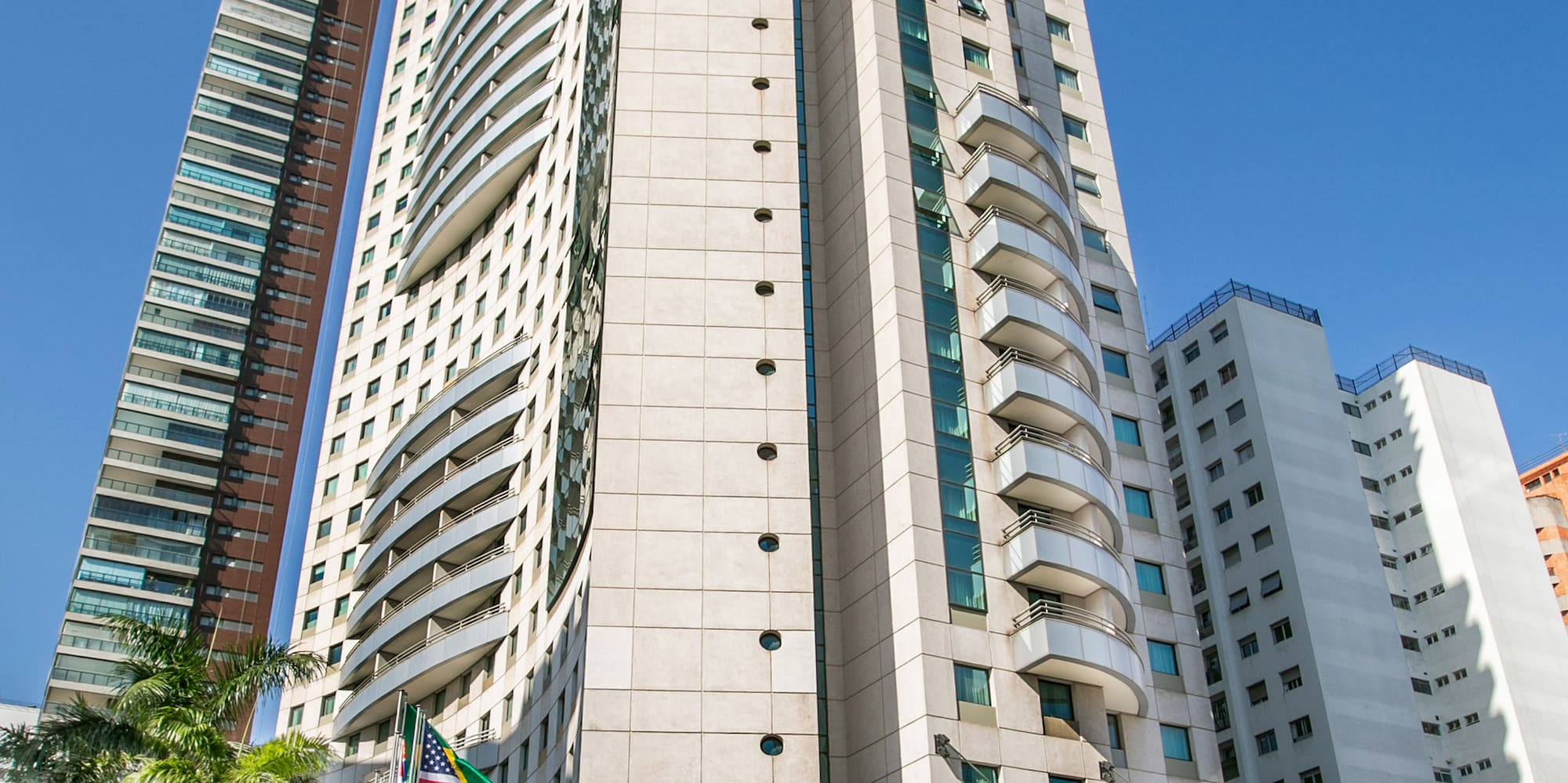 a tall building with many windows
