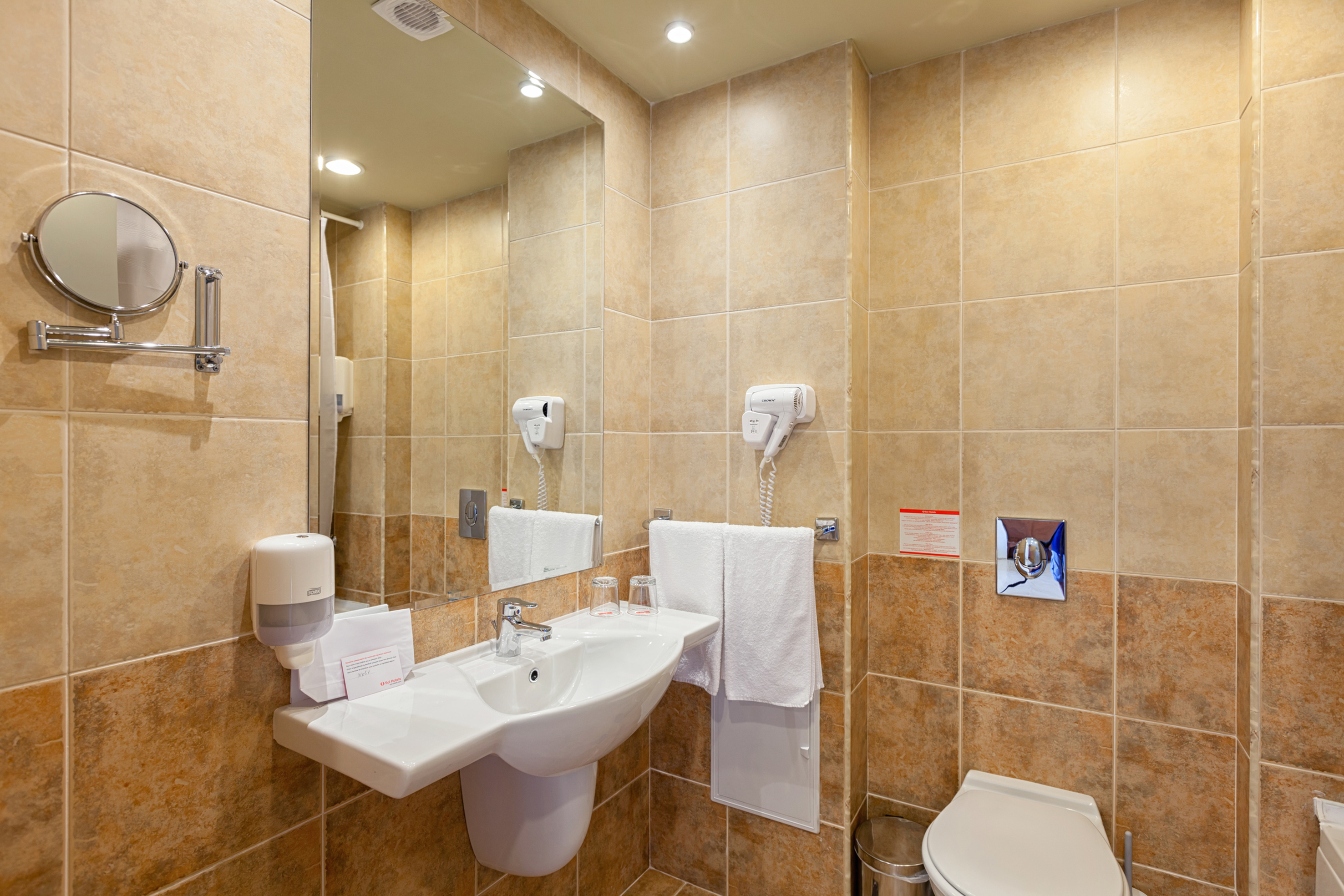 a bathroom with a sink and toilet