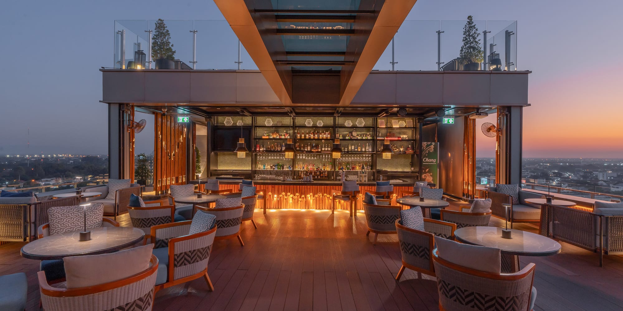 a restaurant with tables and chairs