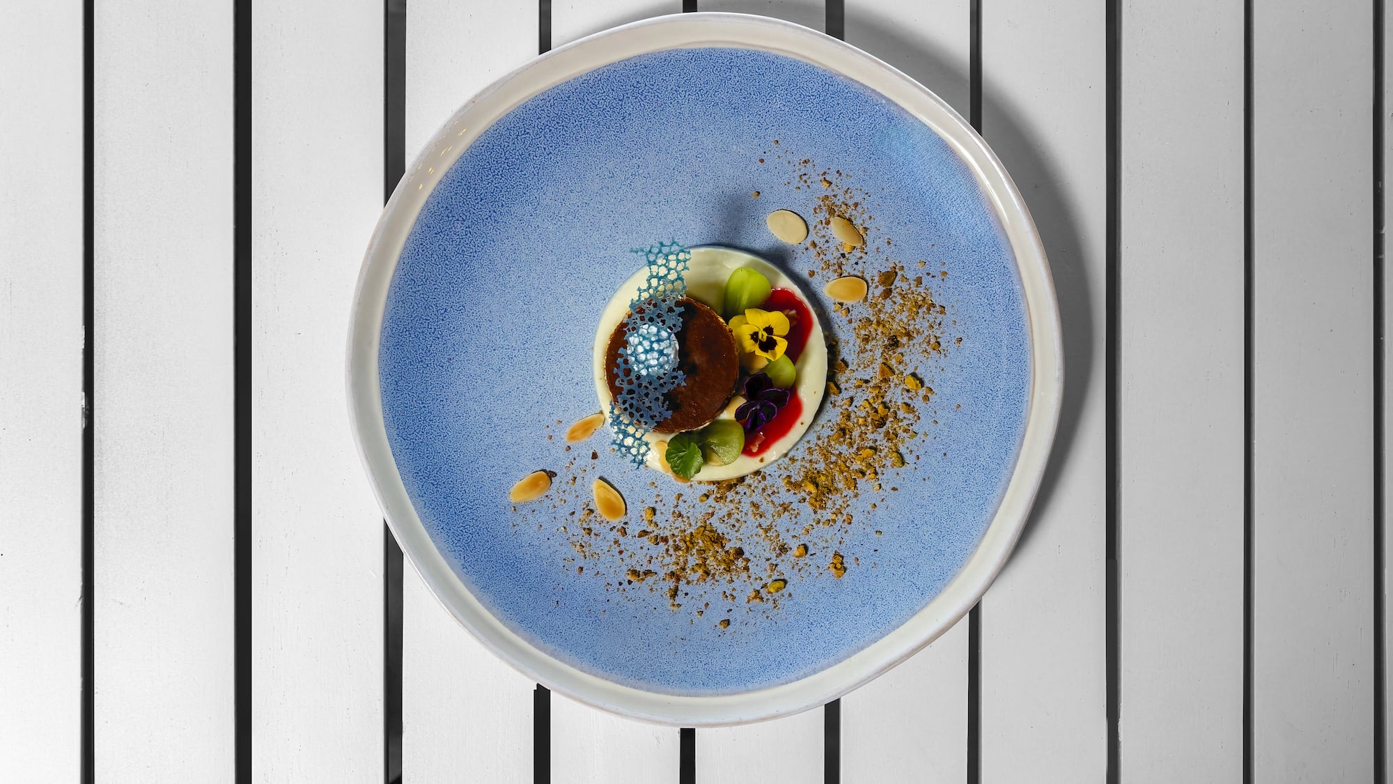 a plate of food on a table