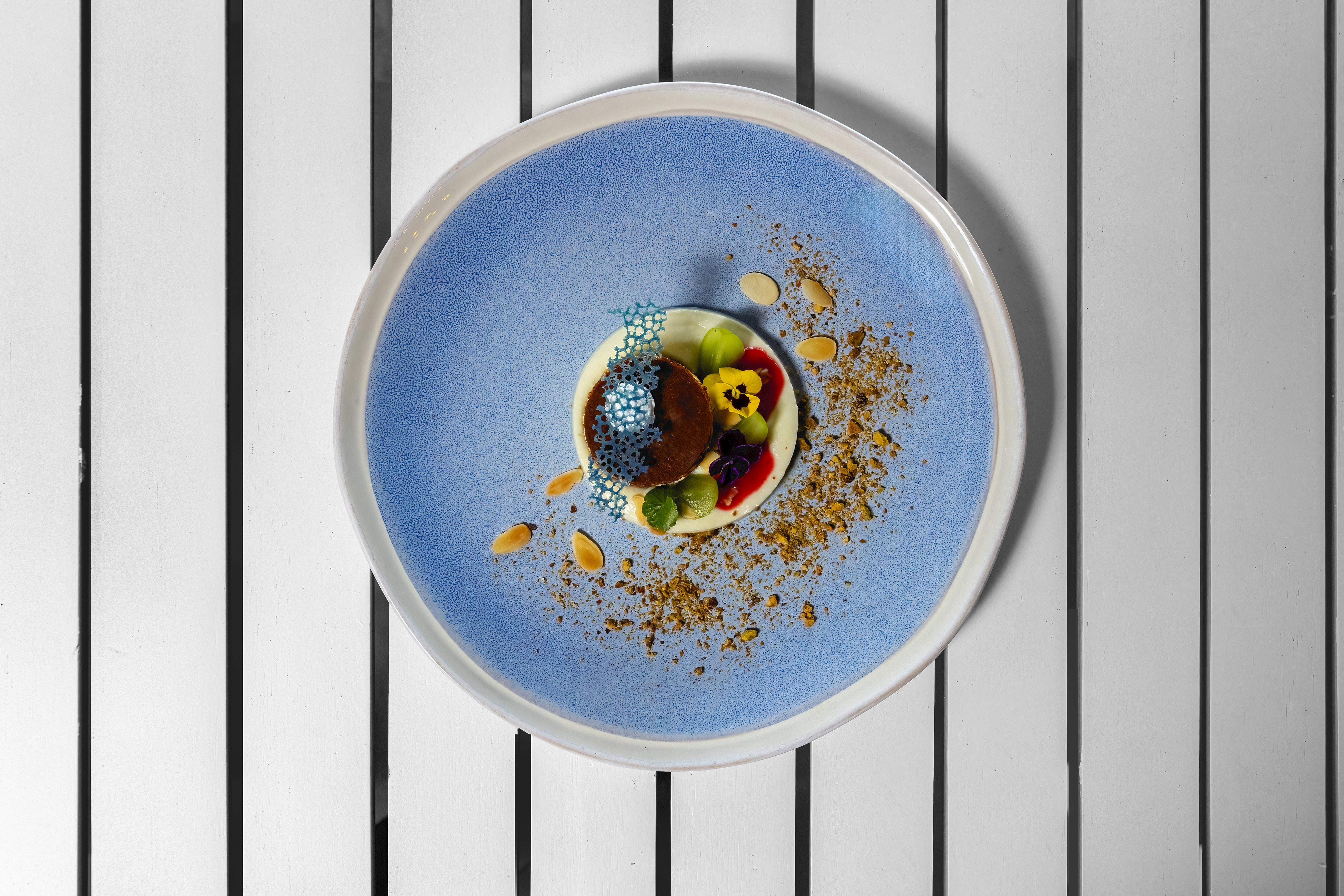 a plate of food on a table