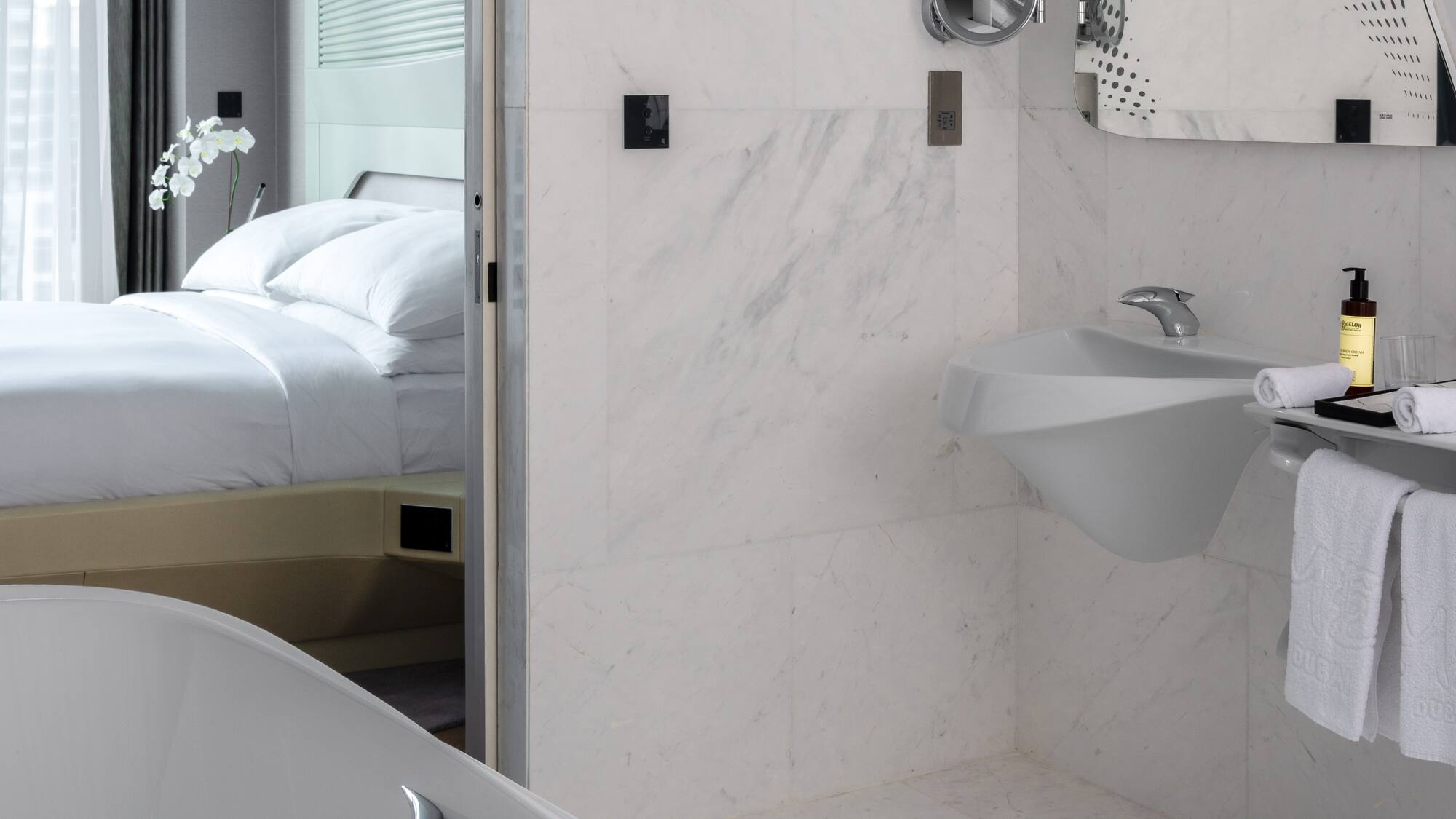 a bathroom with a sink and a bathtub