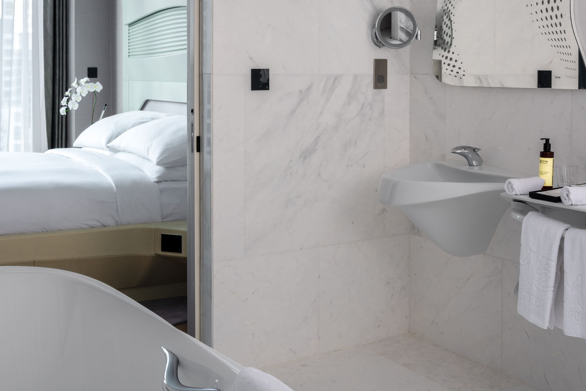 a bathroom with a sink and a bathtub