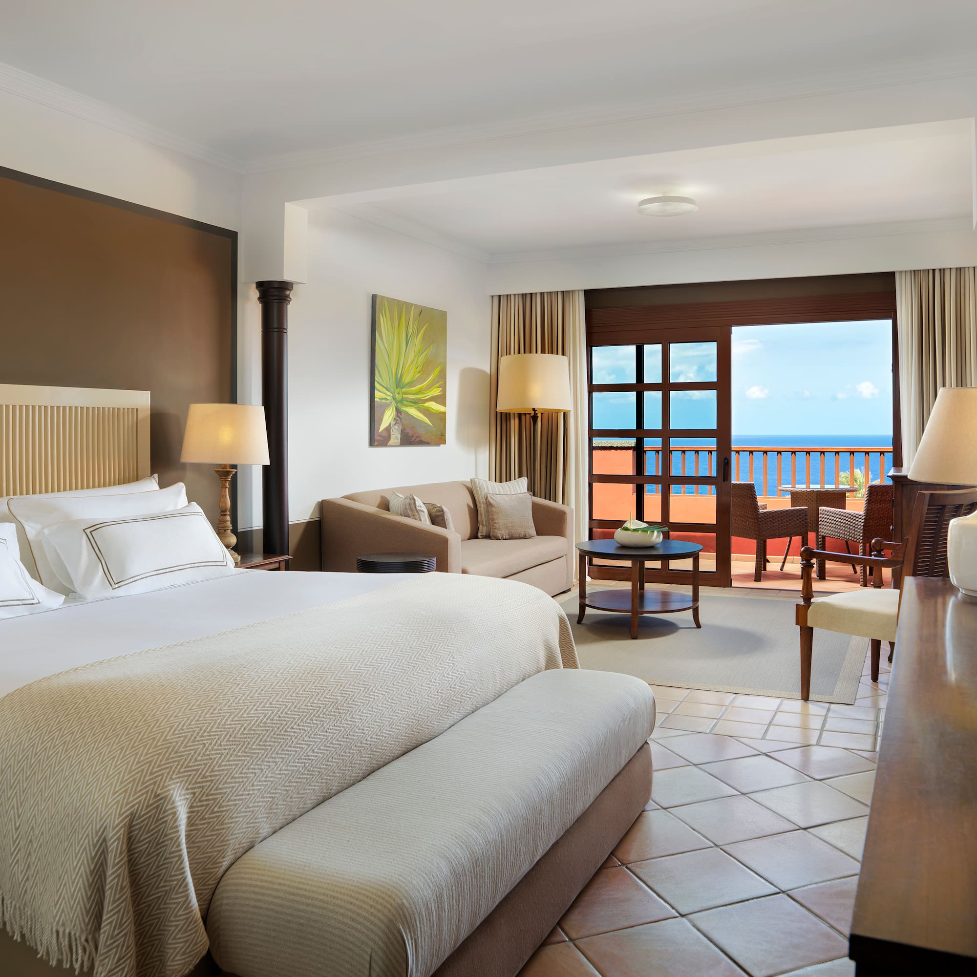 a room with a bed and a couch