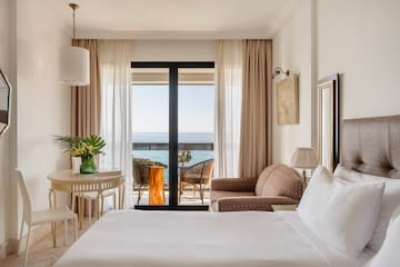 a room with a bed and a couch