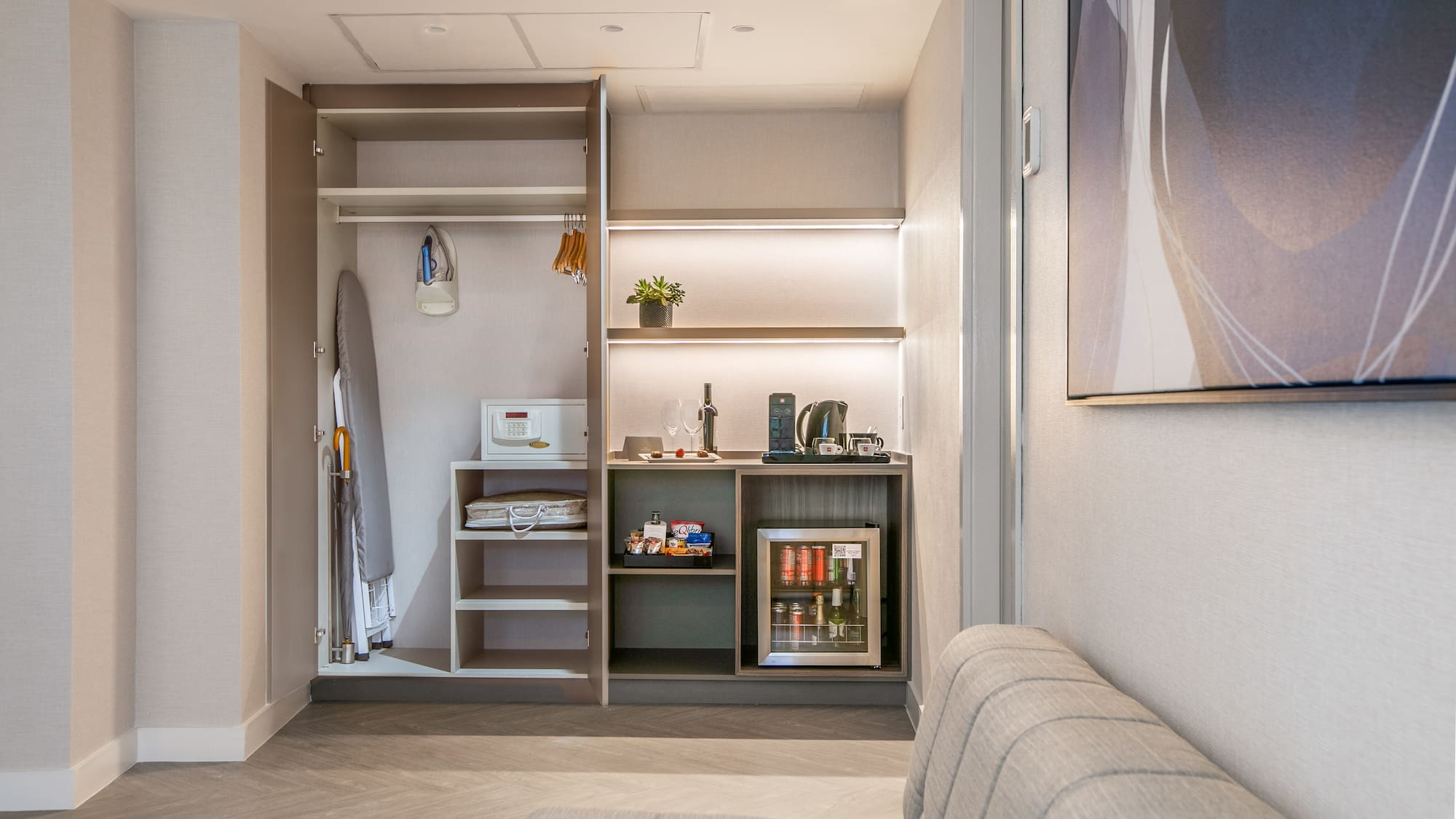 a room with a couch and a couch and a couch