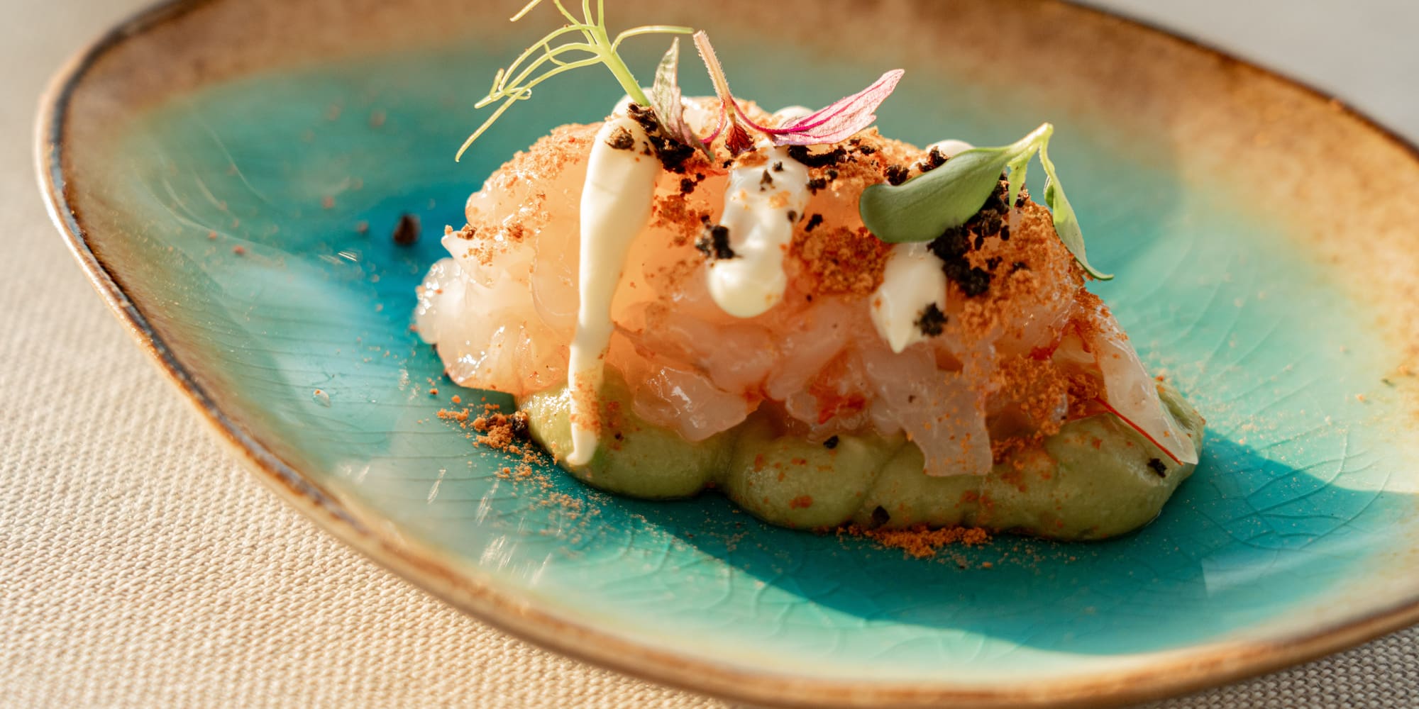 a plate of food on a table