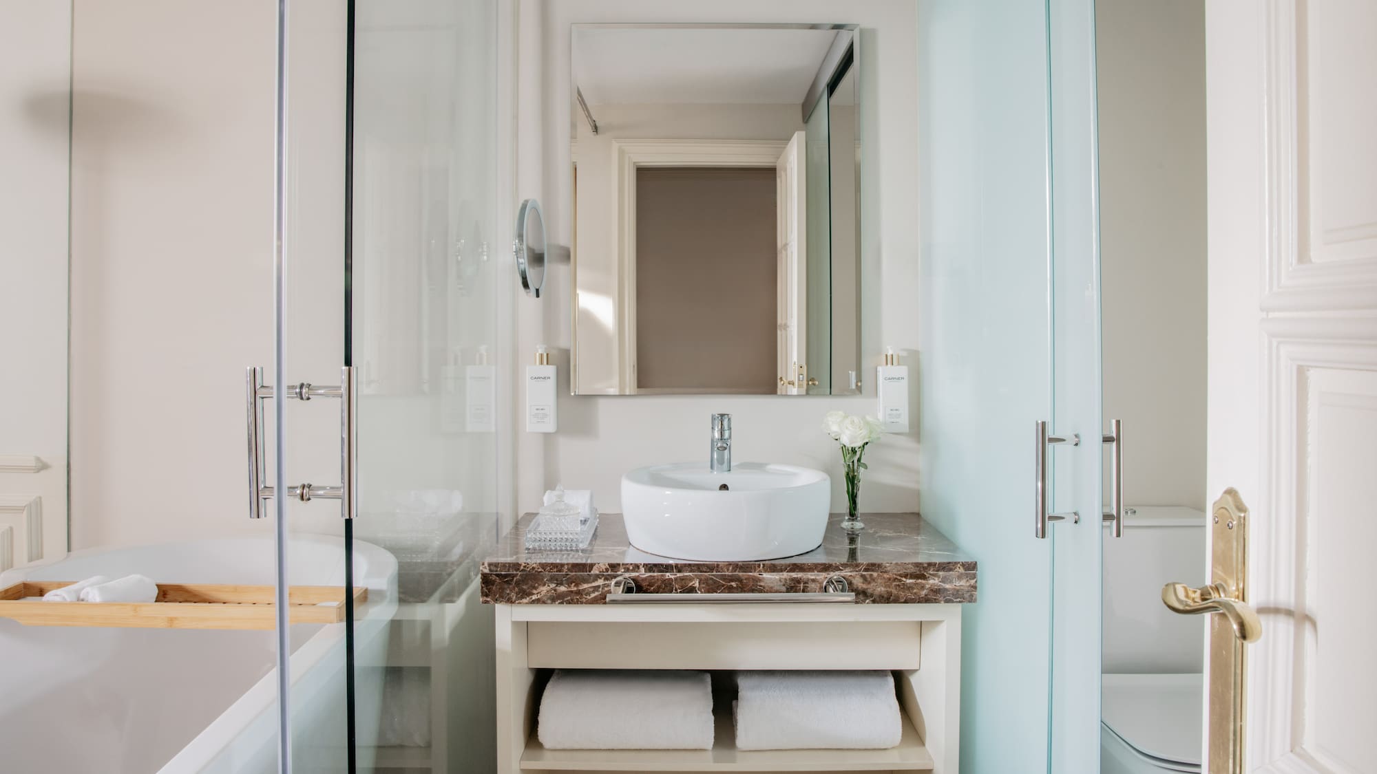 a bathroom with a sink and a bathtub