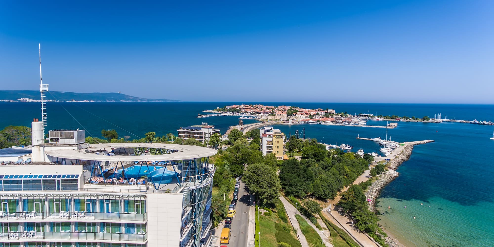 a city next to the water