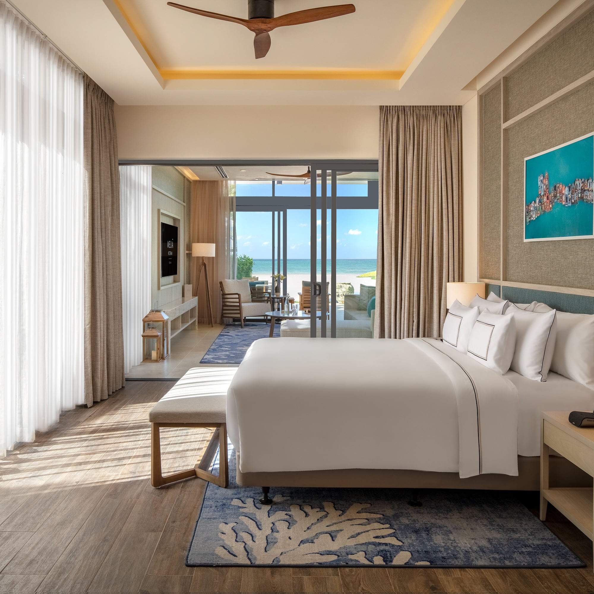 a room with a bed and a window