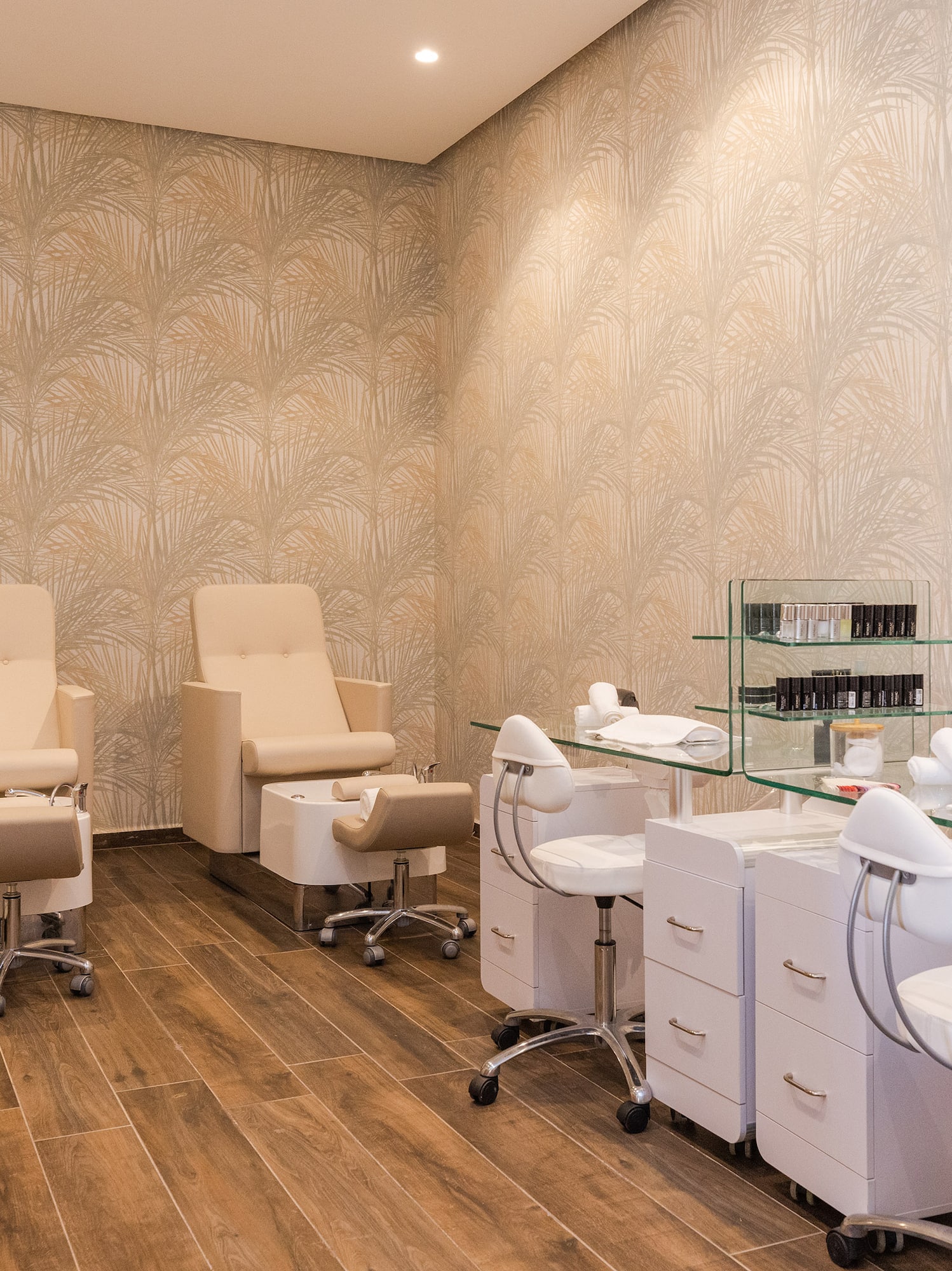 a room with chairs and tables