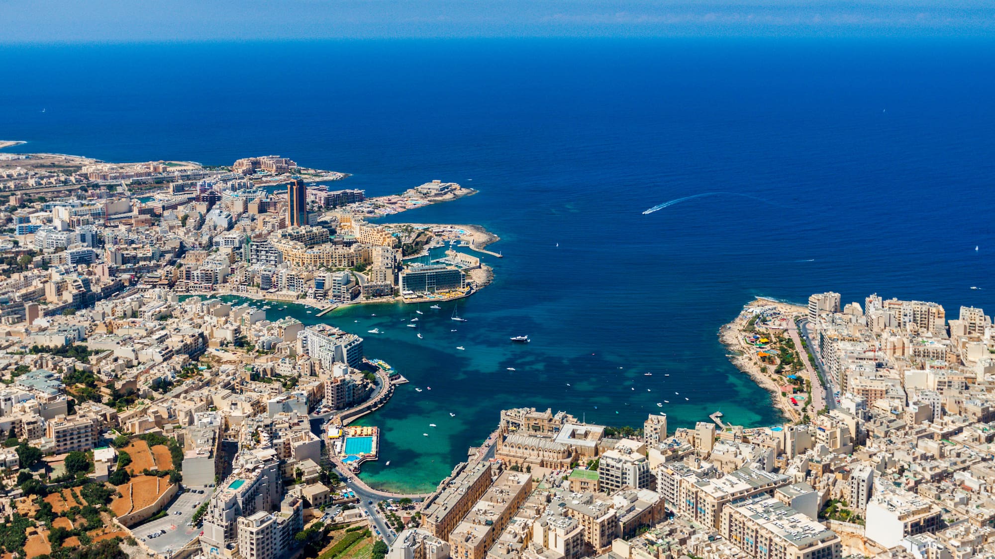 a city next to the water