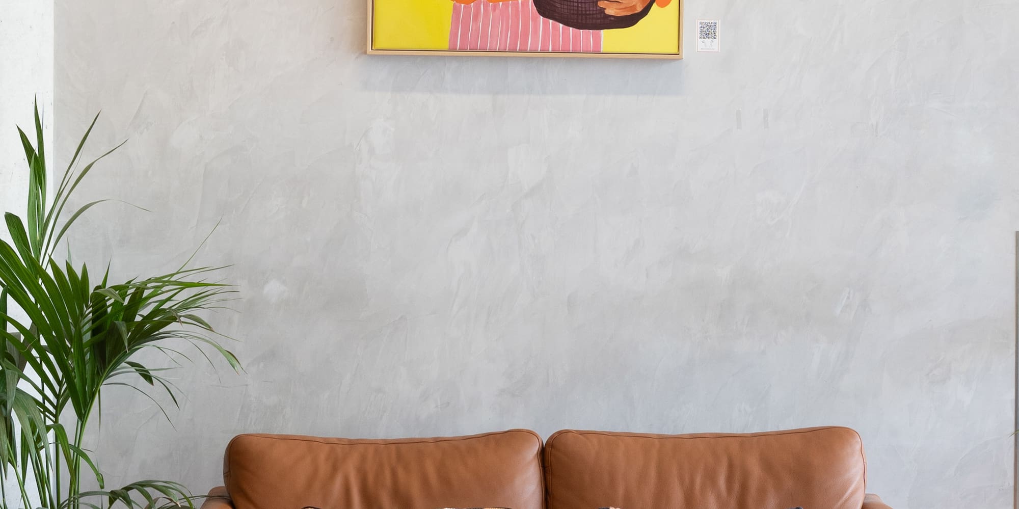 a painting of a woman in a room