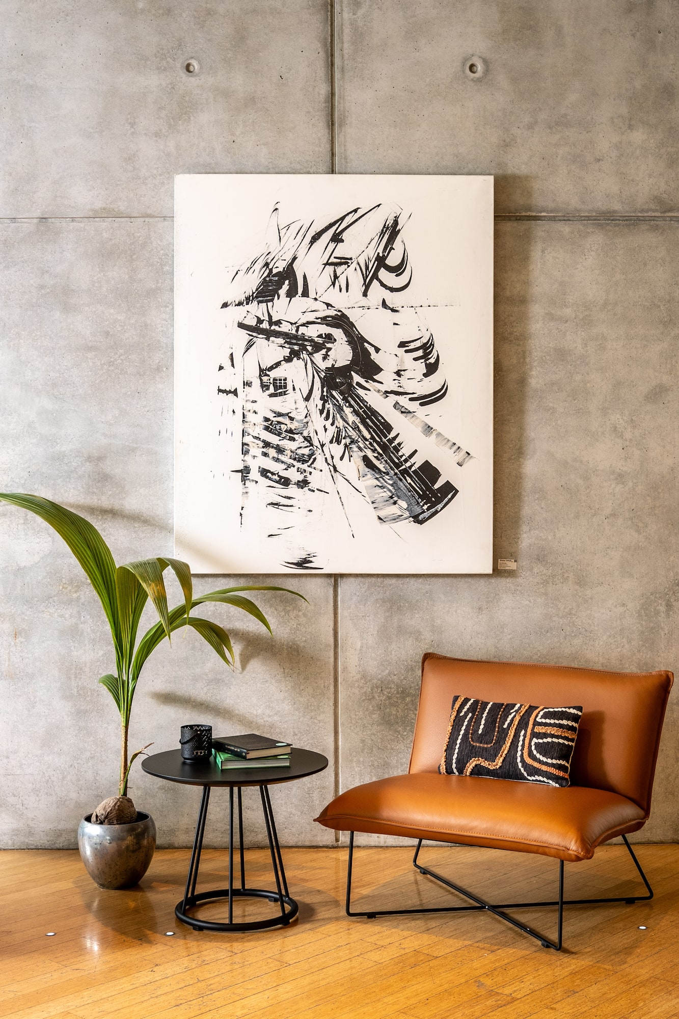 a painting on the wall