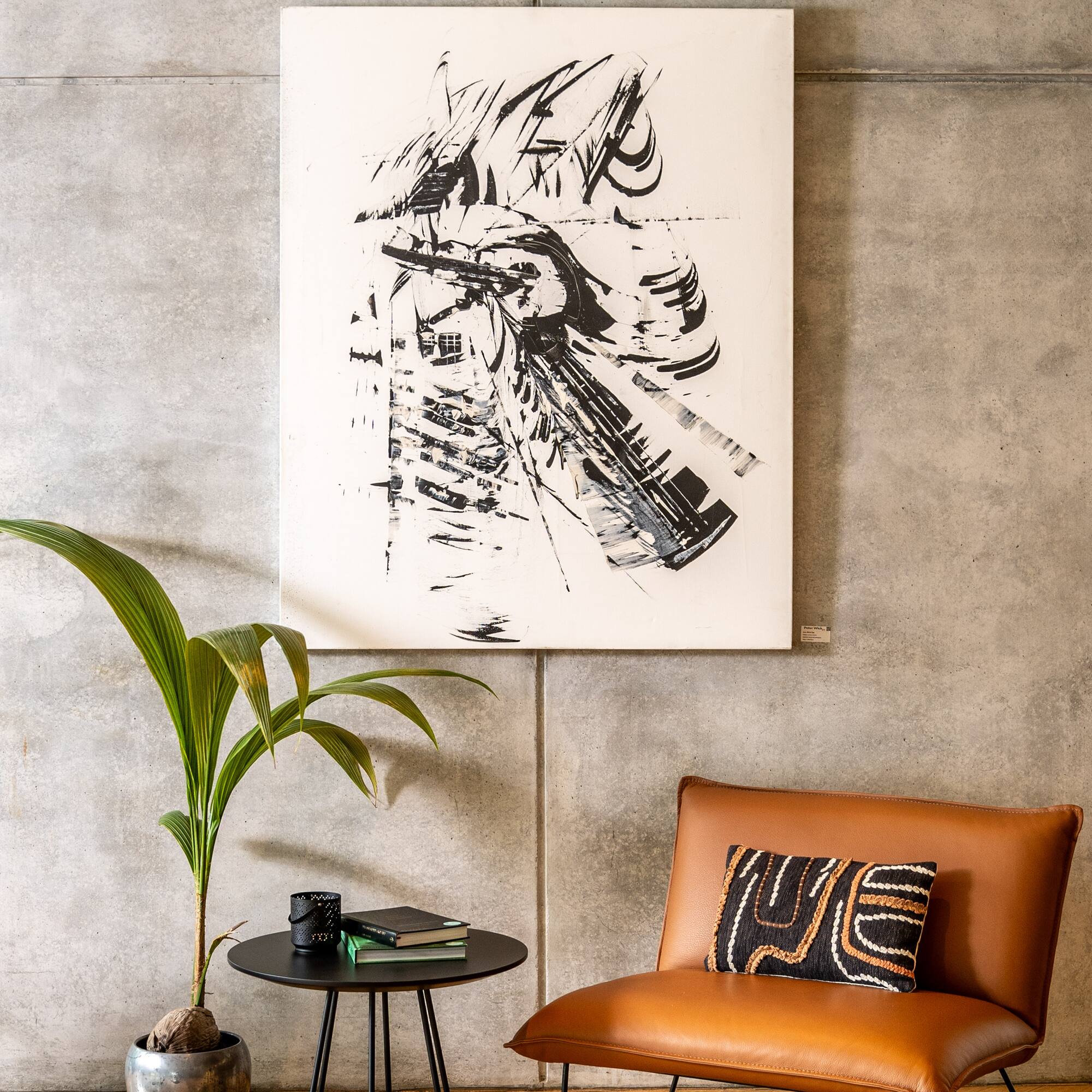 a painting on the wall