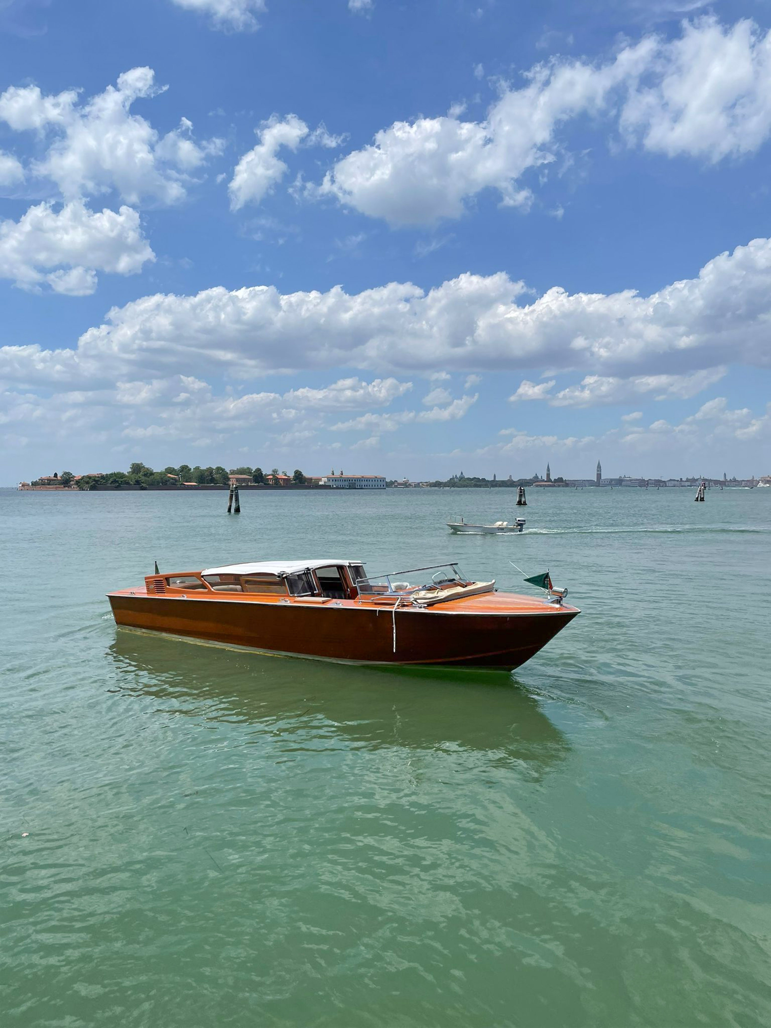 a boat in the water