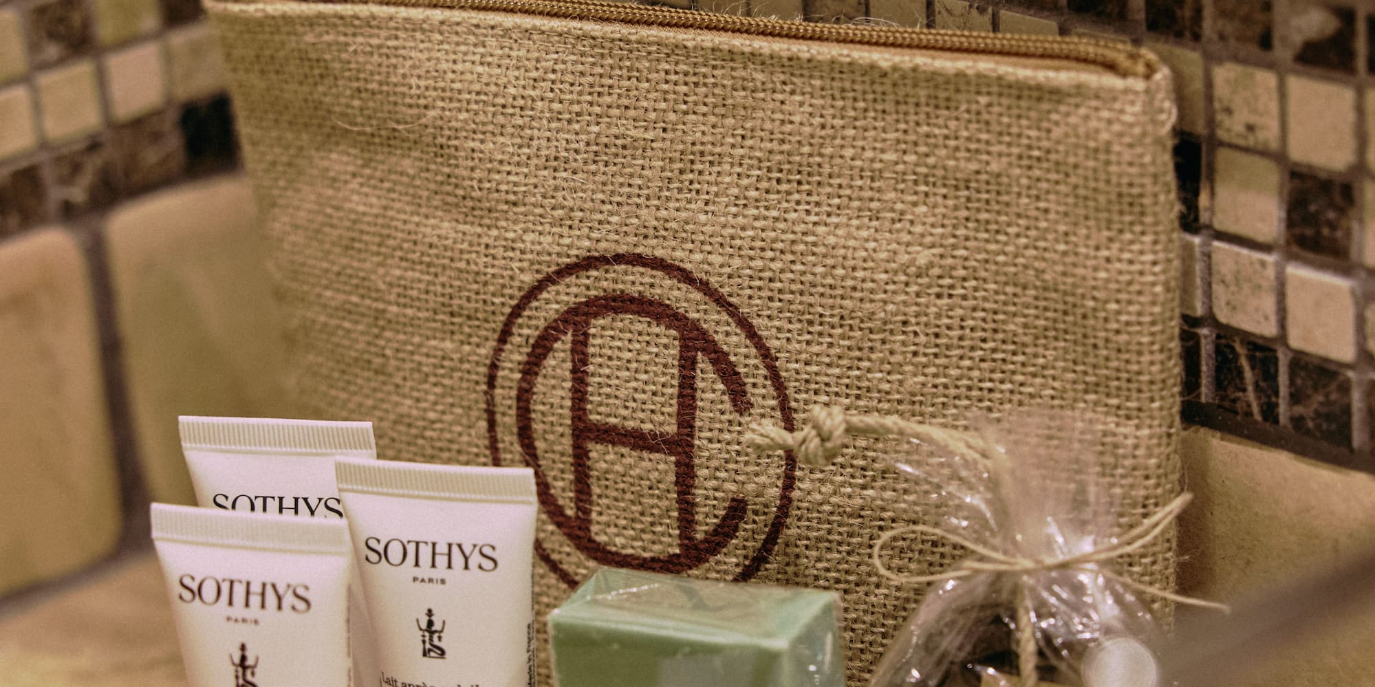 a small bag with a small bag and a small toiletries