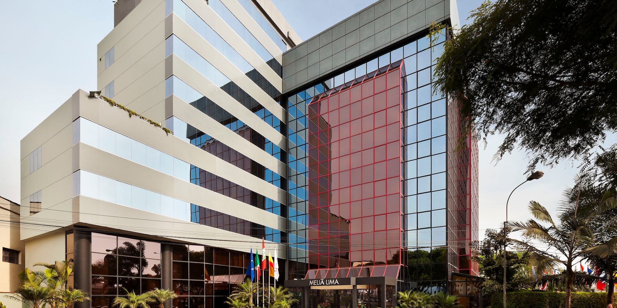 a building with glass windows