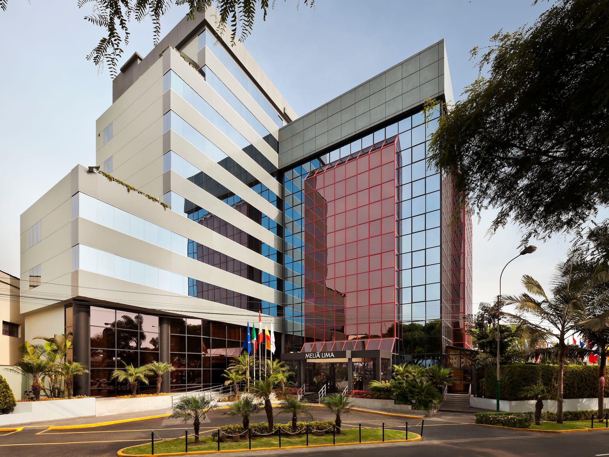 a building with glass windows