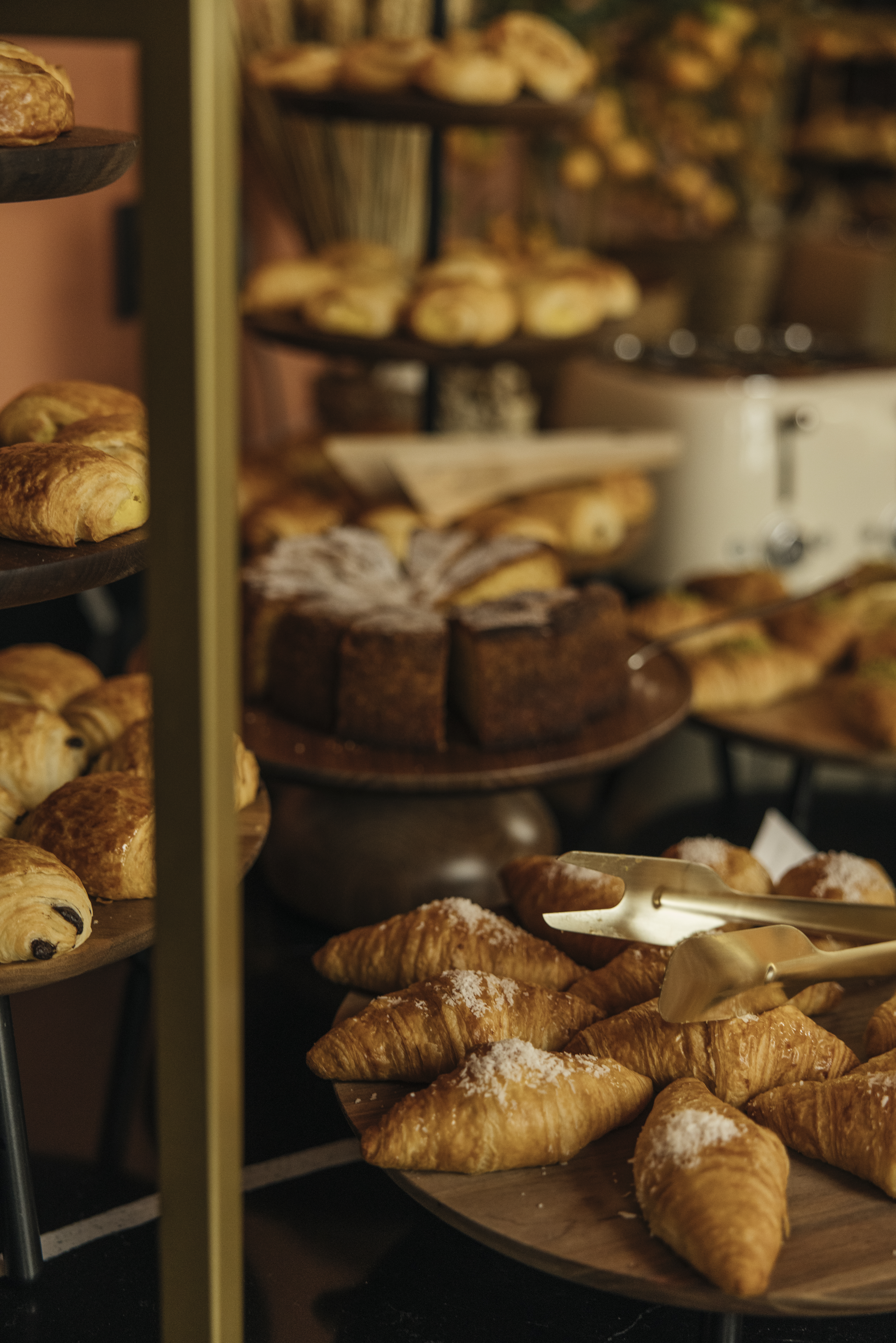 a group of pastries on a table