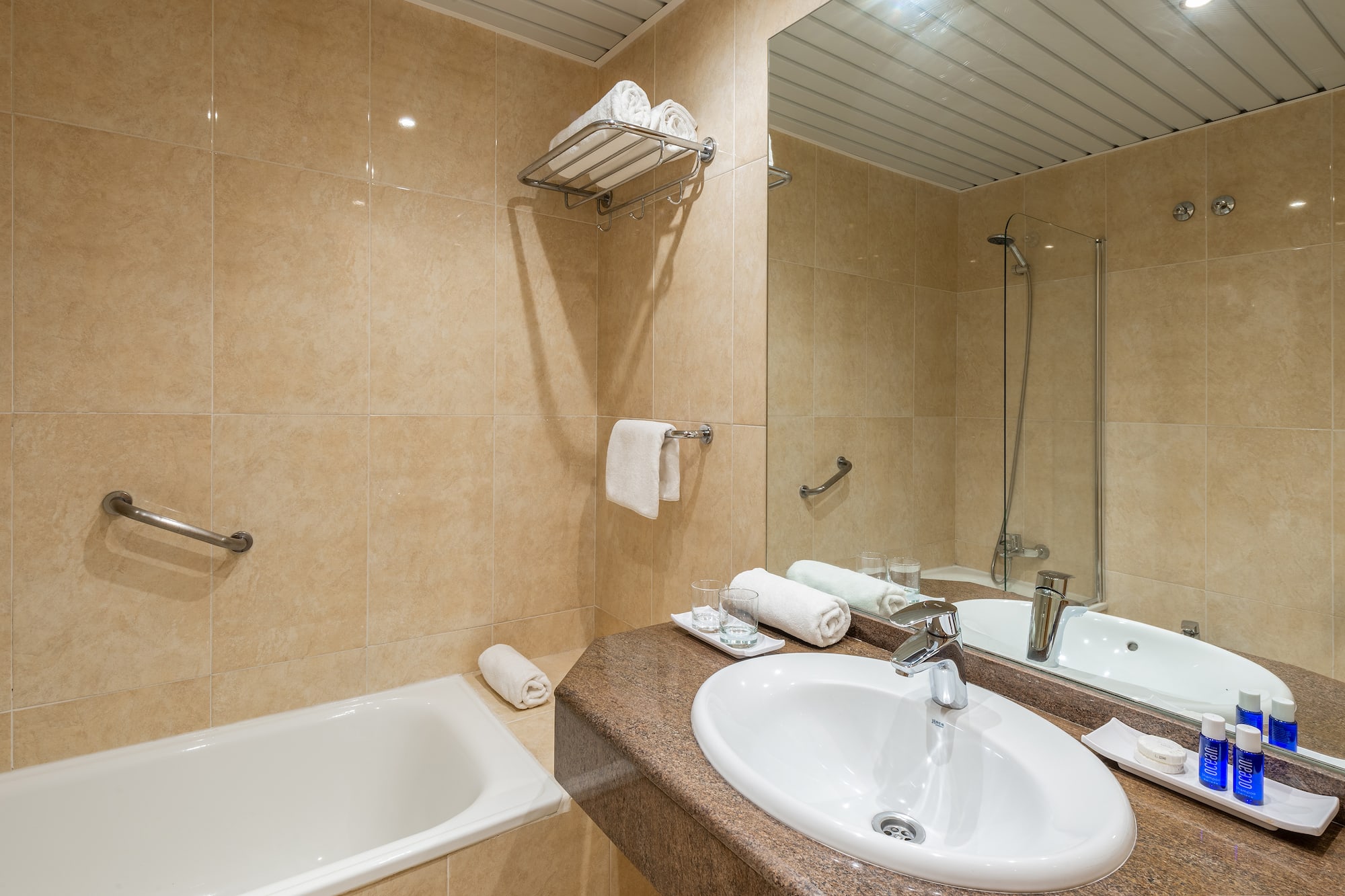 a bathroom with a sink and bathtub