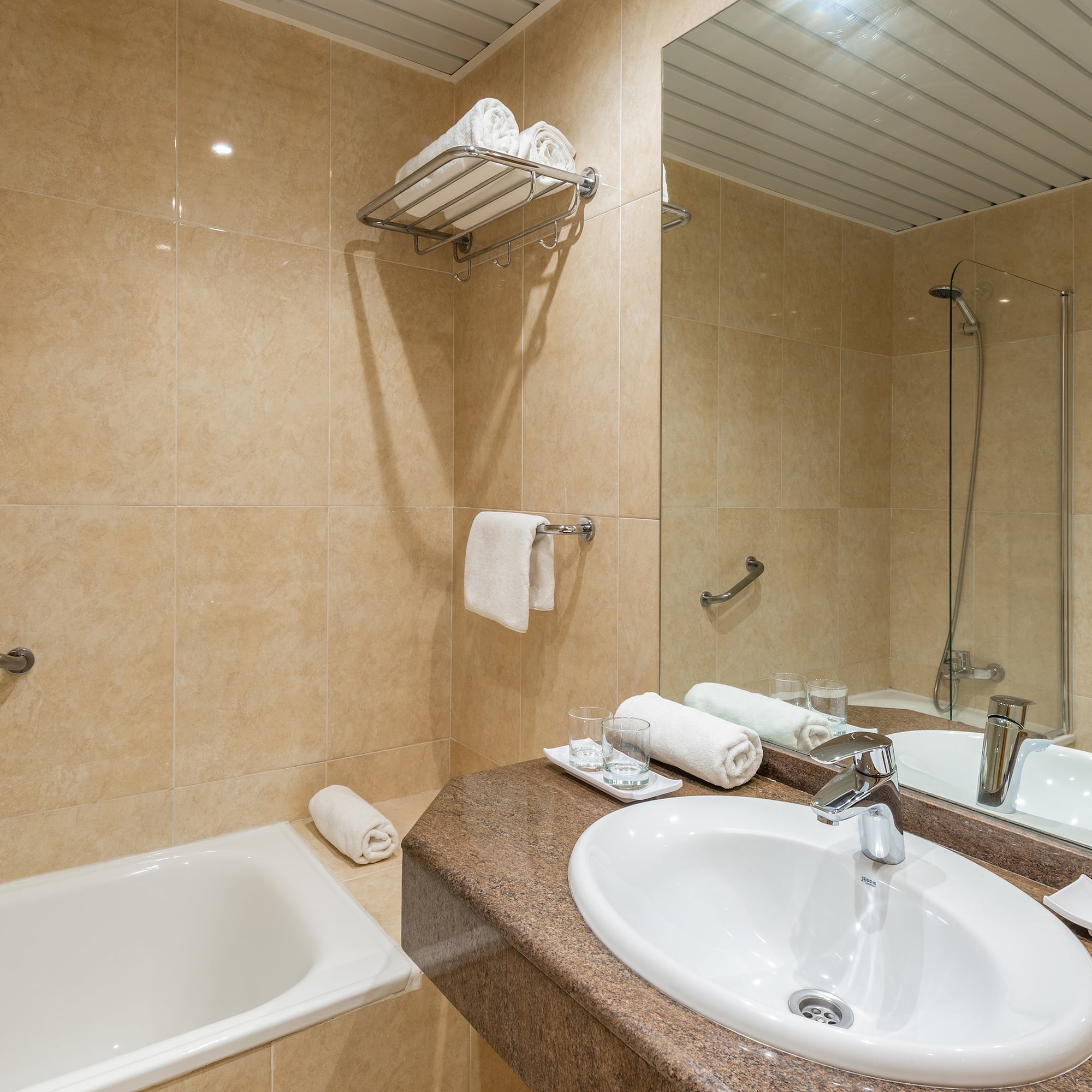 a bathroom with a sink and bathtub